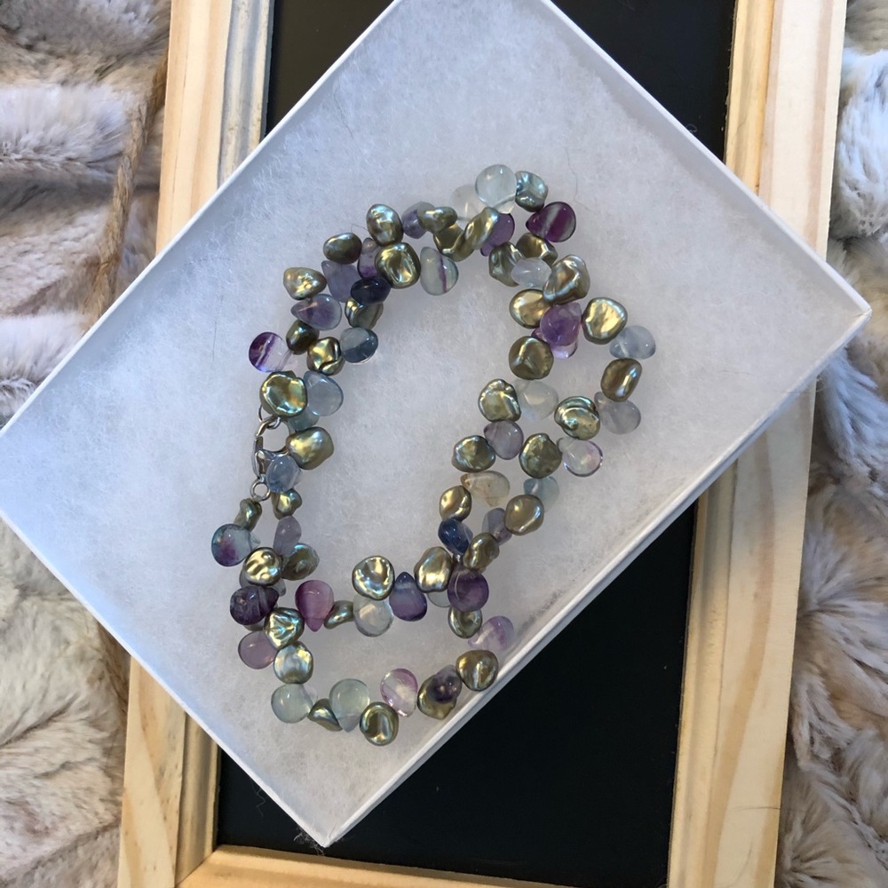 Honora Keshi Pearl and Gemstone Necklace